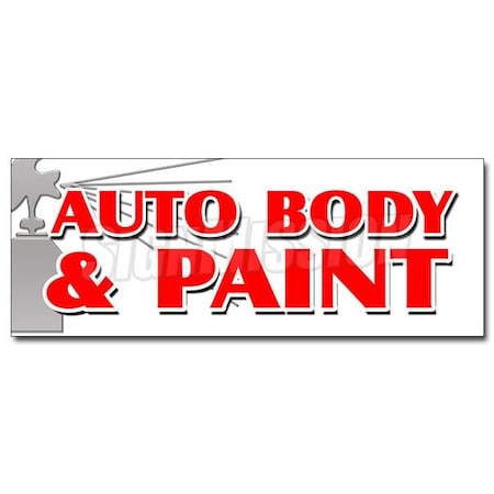 AUTO BODY & PAINT DECAL Sticker Collision Insurance Car Repair Small Jobs